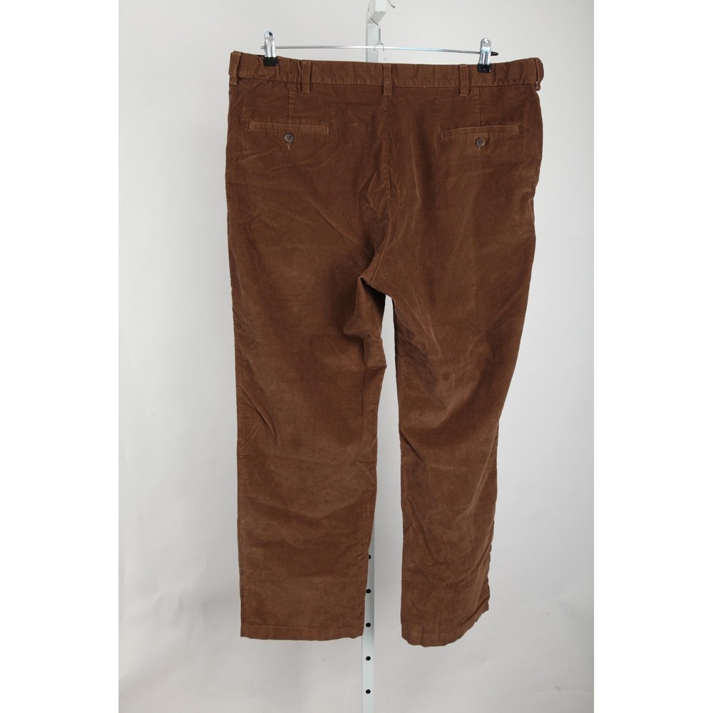 Haggar Pants Mens 42x32 Acrual 40x31 Brown Classic Fit Corduroy Stretch - Picture 4 of 15